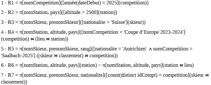 Code Java - Méthode d'accès aux données